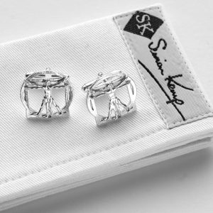 Vitruvian Man Cufflinks