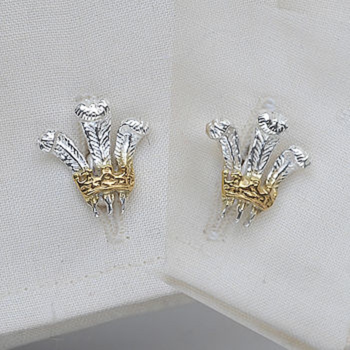 Prince of Wales Feathers Cufflinks